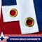 G128 2-Pack: American USA Pull Down Bunting Flag | 1.67x8 Ft | Embroidered Polyester